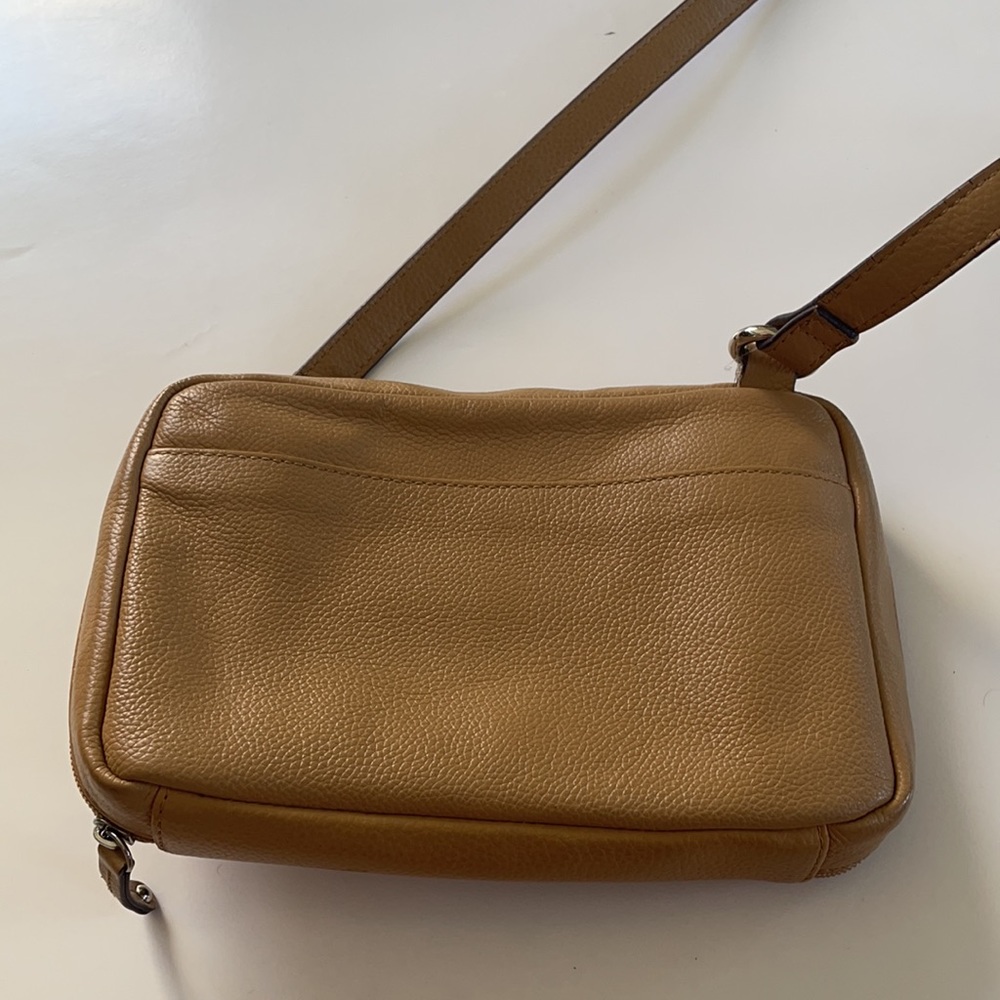 Tignanello tan leather adjustable crossbody bag - Picture 7 of 8